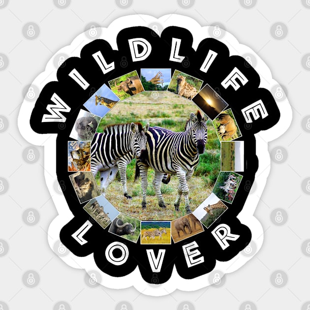 Wildlife Lover Zebra Couple Sticker by PathblazerStudios